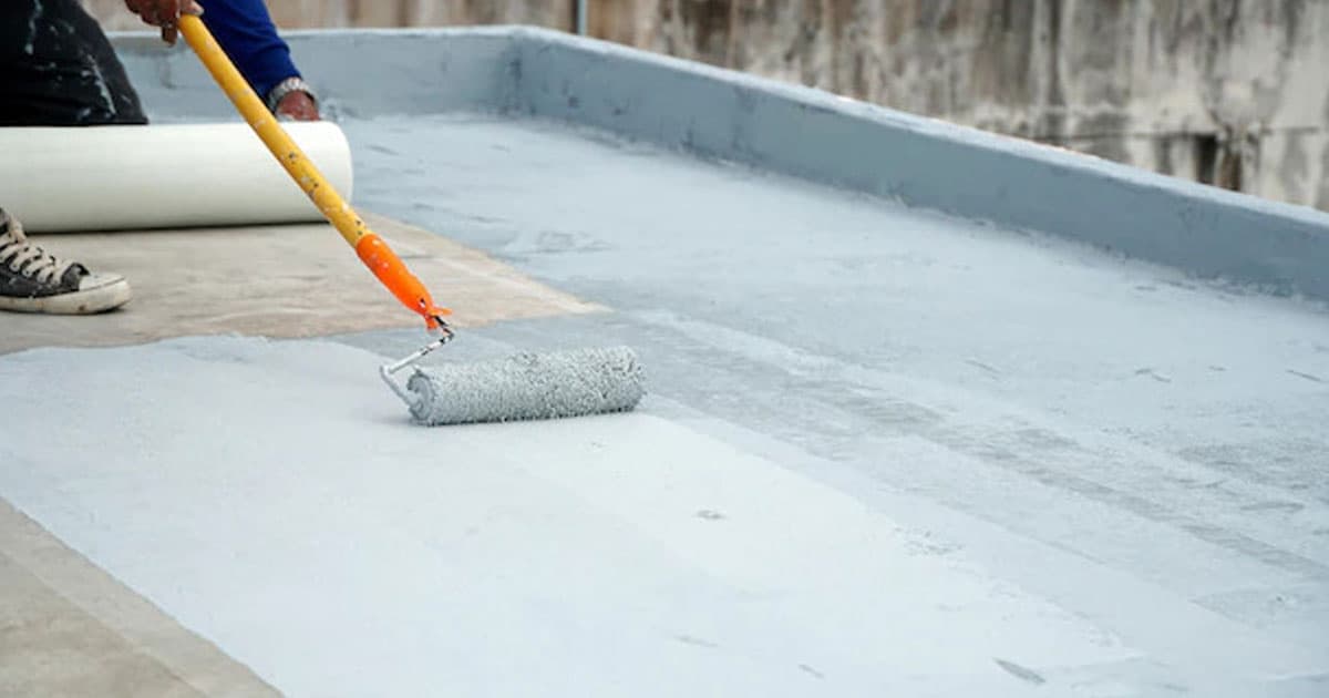 Professional roof coating application